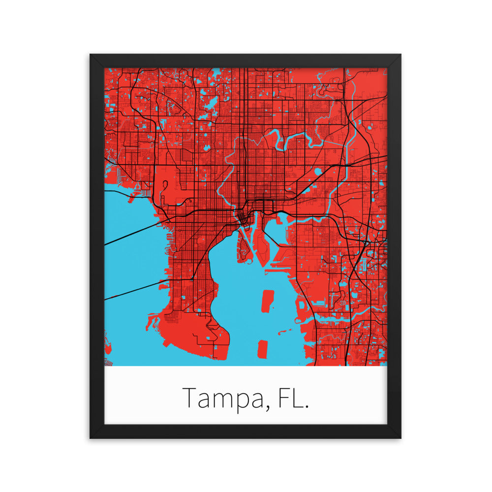 Tampa, FL. - Red & Black