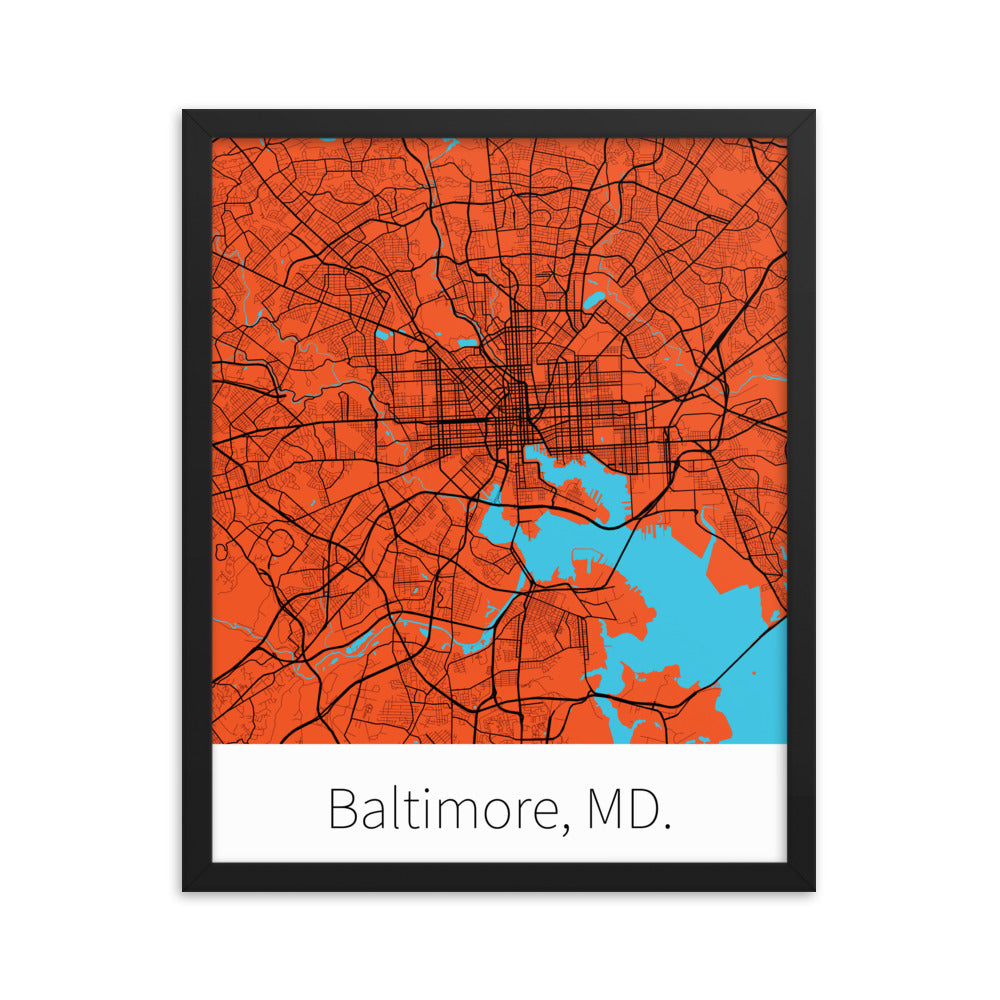 Baltimore, MD. - Orange & Black