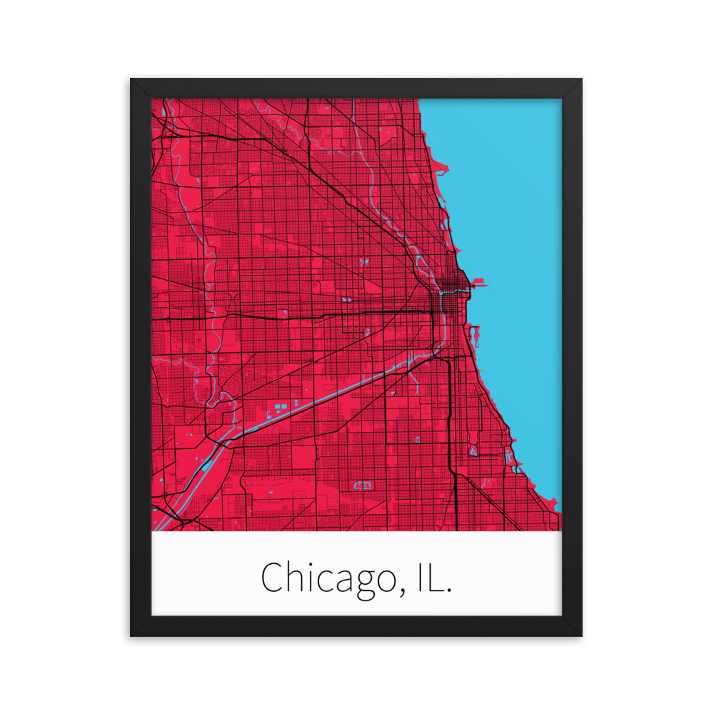 Chicago, IL. - Red & Black