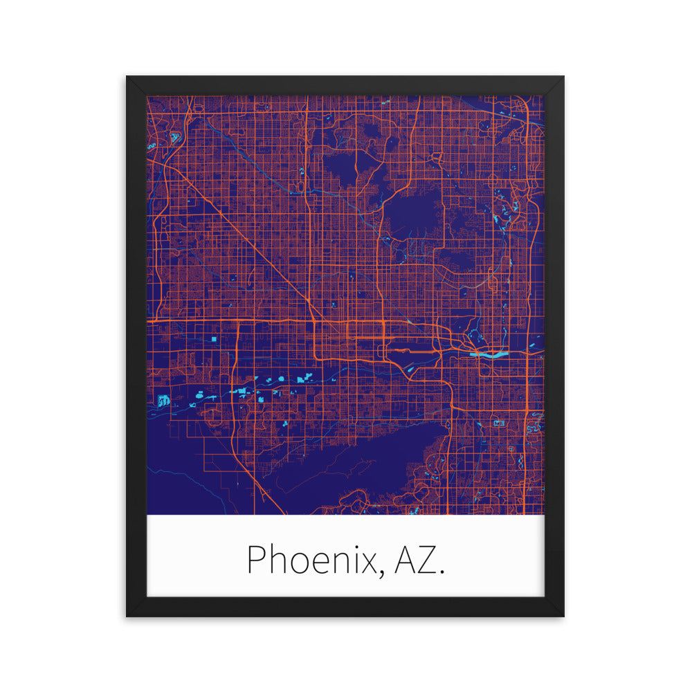 Phoenix, AZ. - Purple & Orange