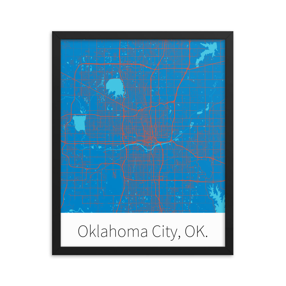 Oklahoma City, OK. - Blue & Orange