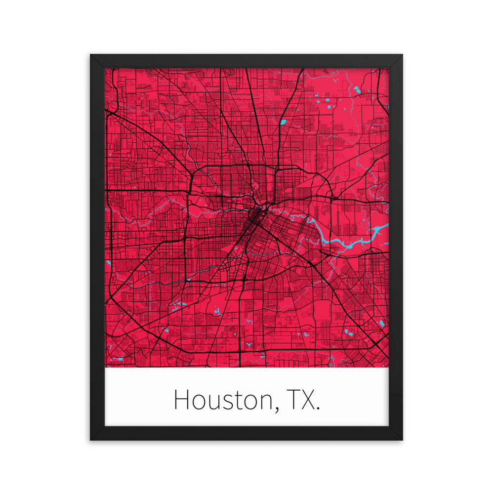 Houston, TX. - Red & Black