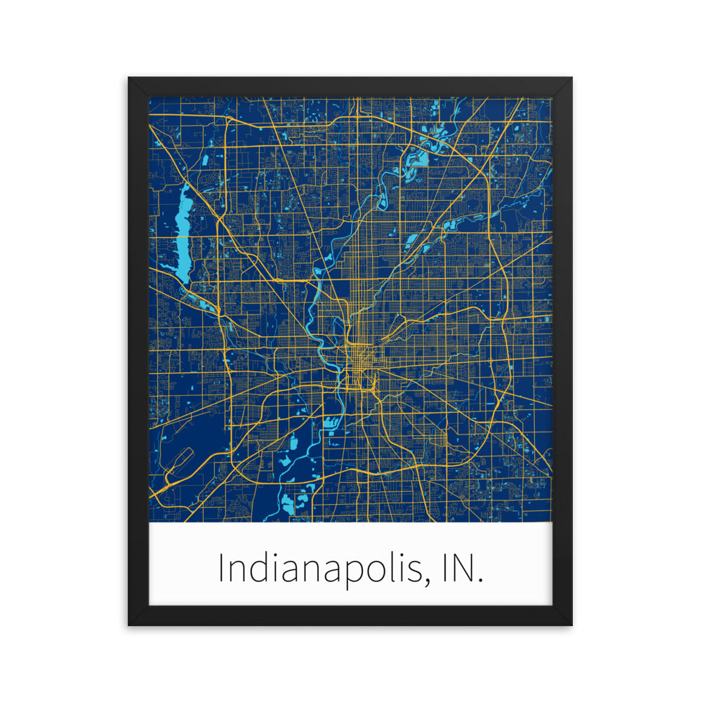 Indianapolis, IN. - Blue & Yellow