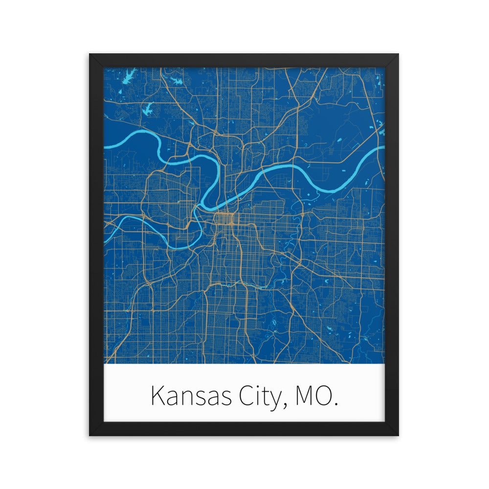 Kansas City, MO. - Royal Blue & Gold