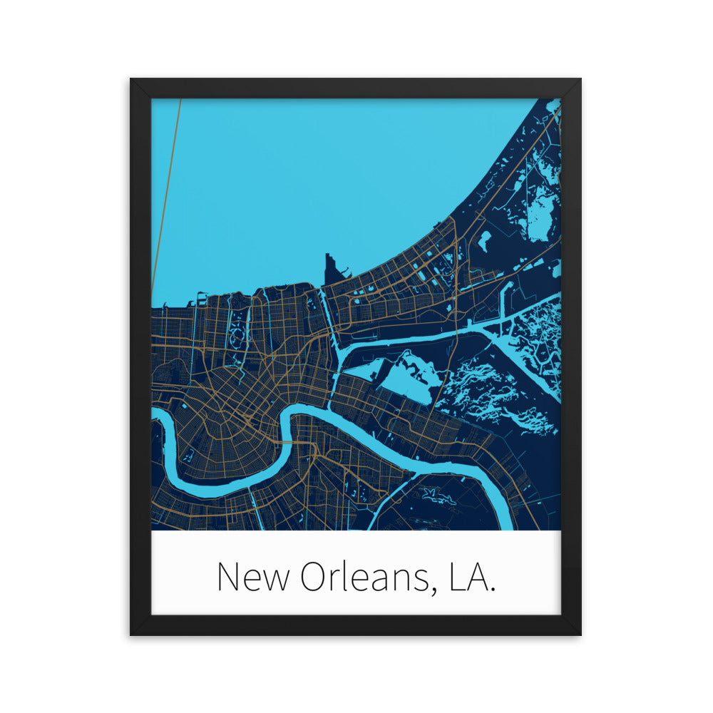 New Orleans, LA. - Navy & Gold