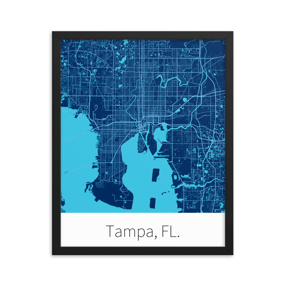 Tampa, FL. - Navy Blue & Columbia Blue