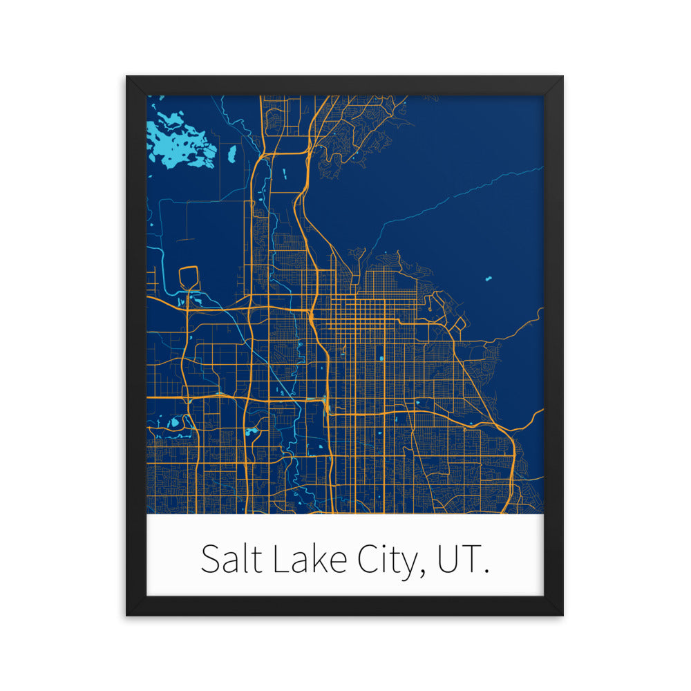 Salt Lake City, UT. - Navy & Yellow