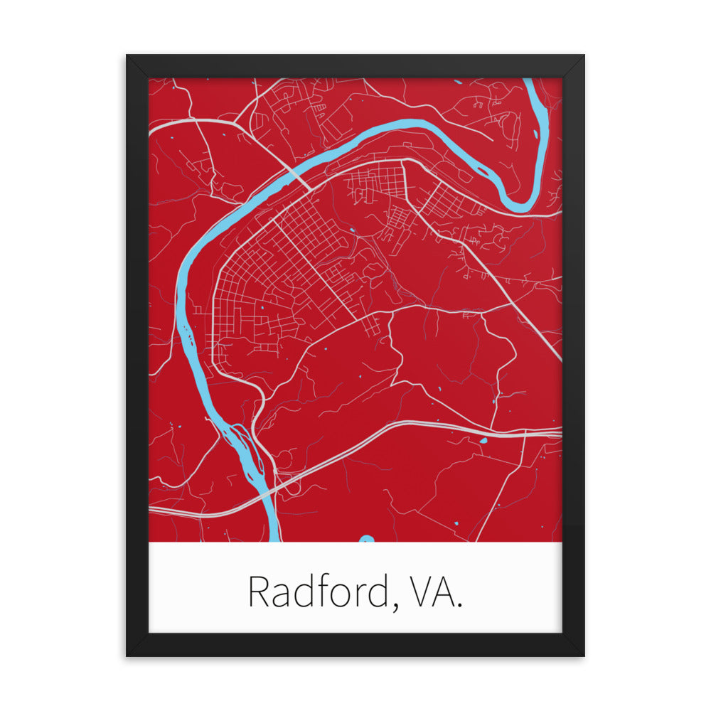 Radford, VA. - Red & Gray