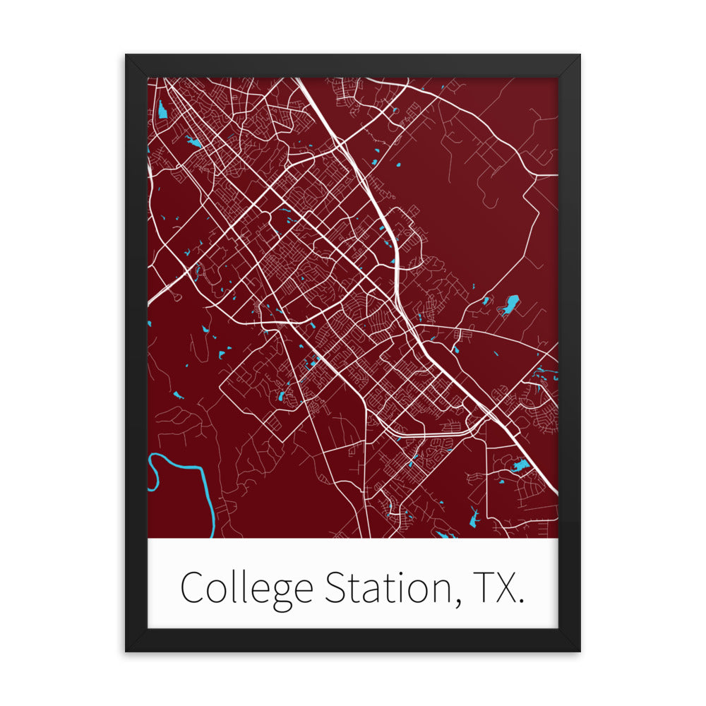 College Station, TX. - Maroon & White