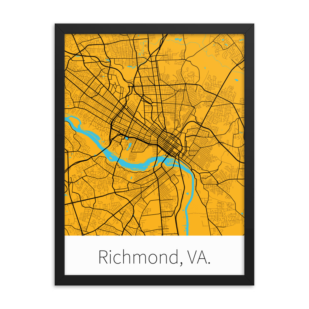 Richmond, VA. - Gold & Black