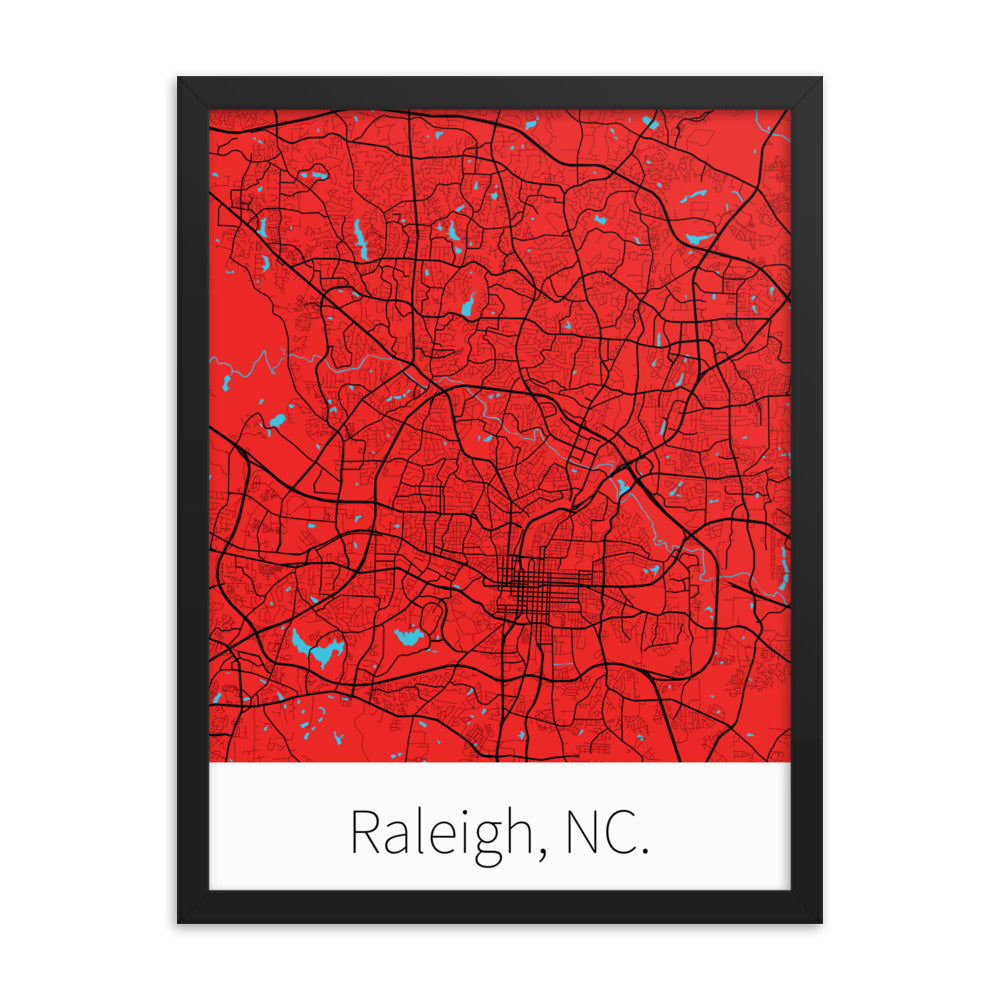 Raleigh, NC. - Red & Black