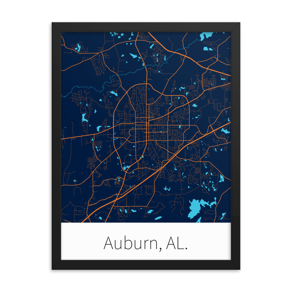 Auburn, AL. - Blue & Orange