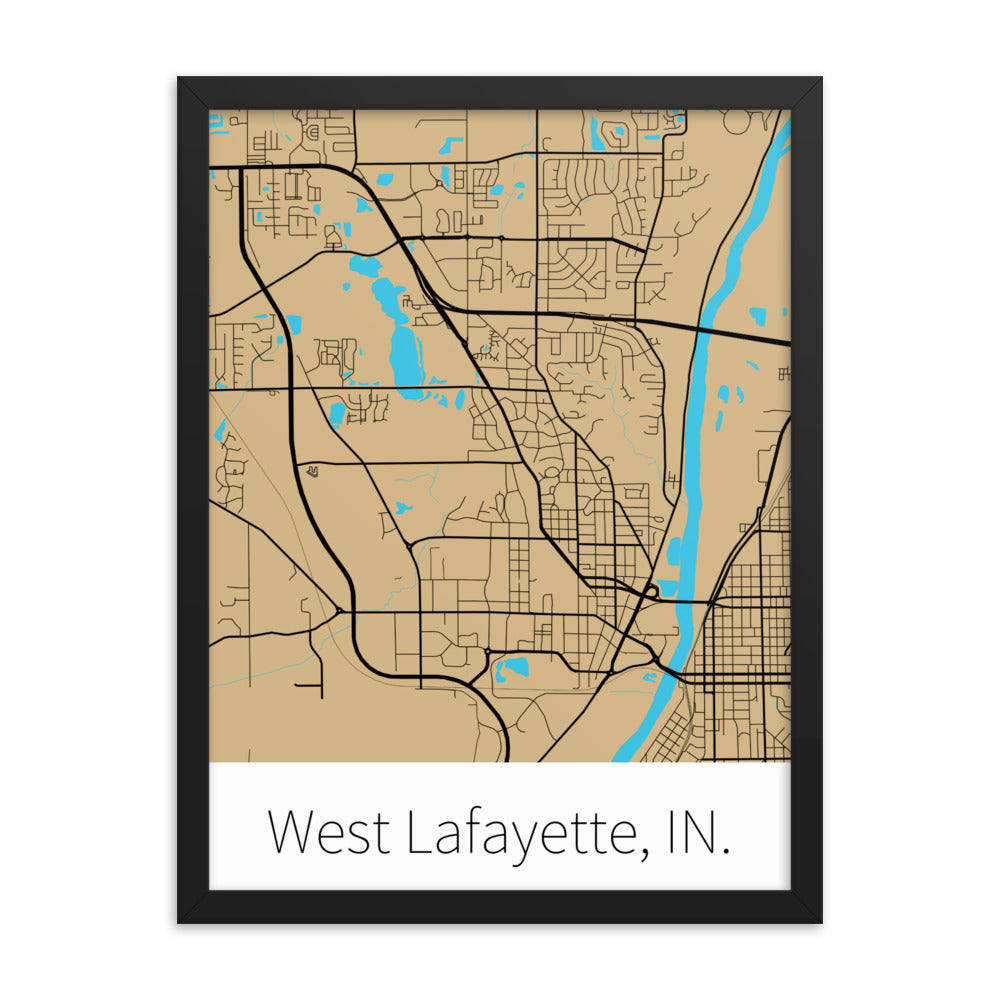 West Lafayette, IN. - Athletic Gold & Black