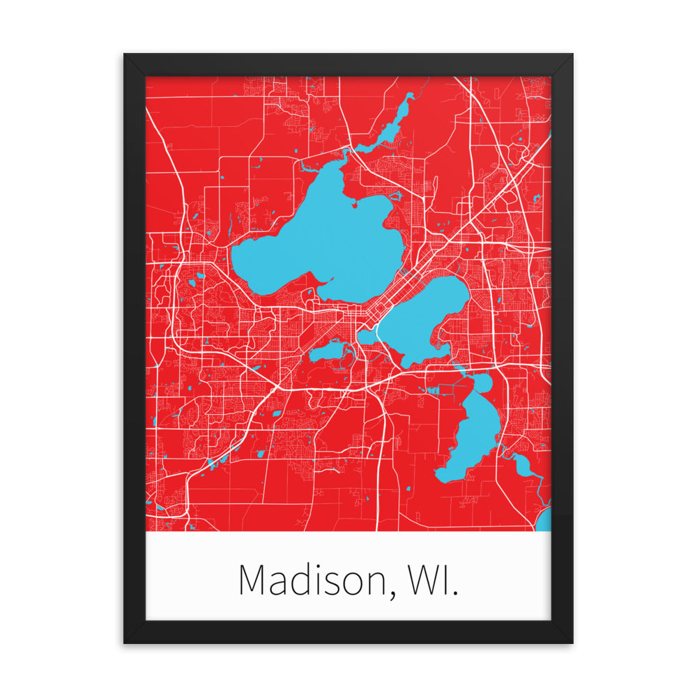 Madison, WI. - Red & White