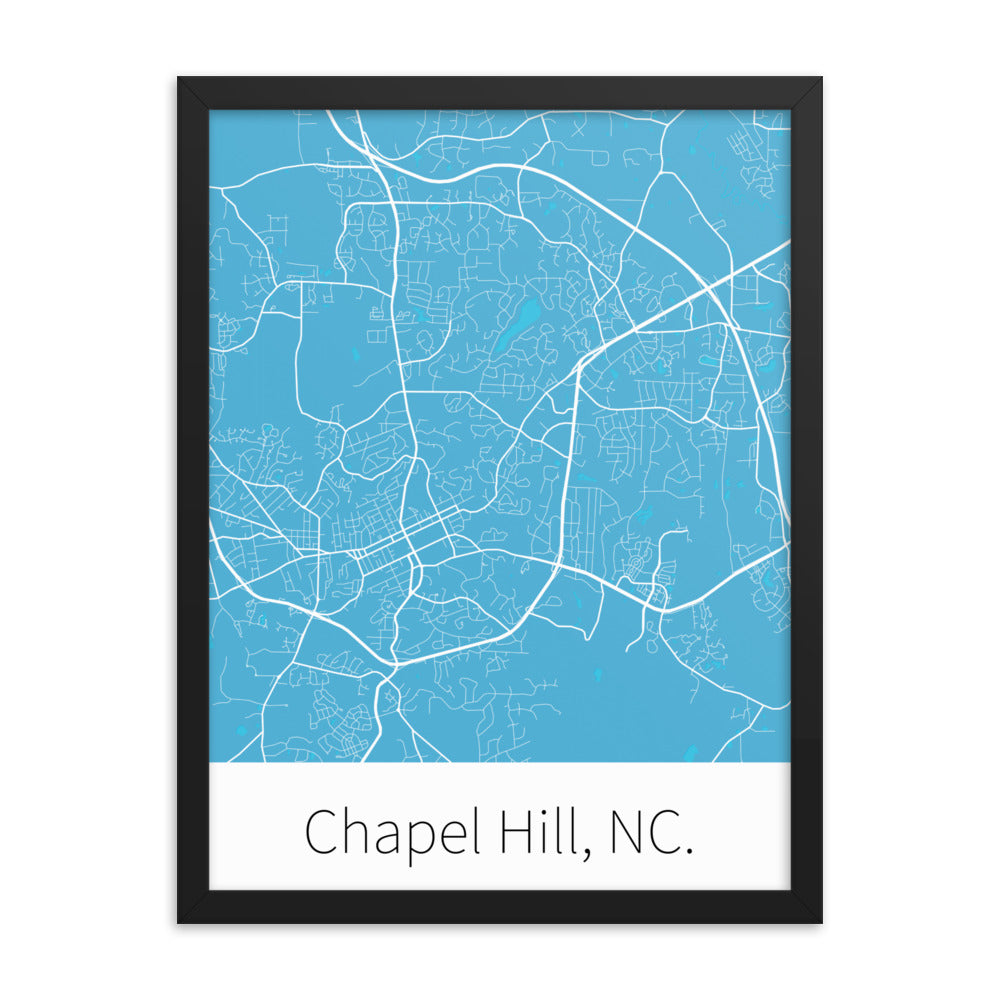 Chapel Hill, NC. - Carolina Blue & White