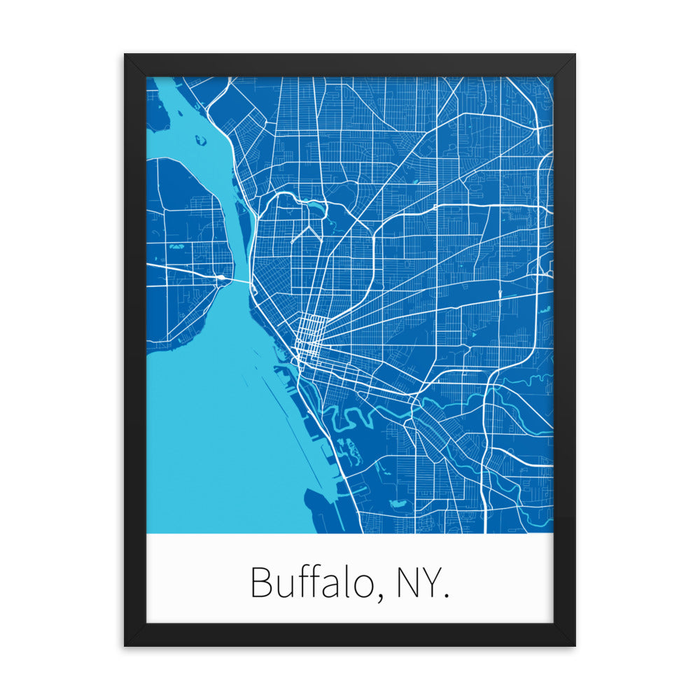 Buffalo, NY. - Blue & White