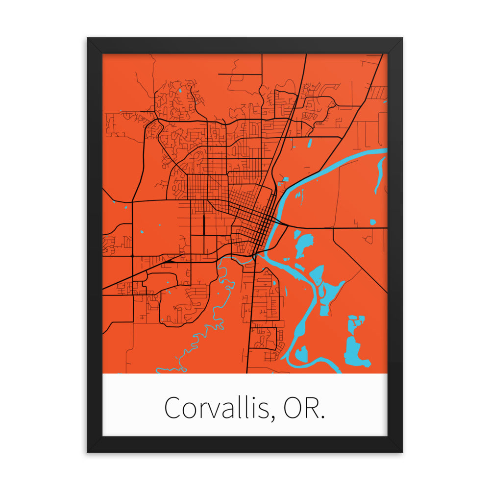 Corvallis, OR. - Orange & Black