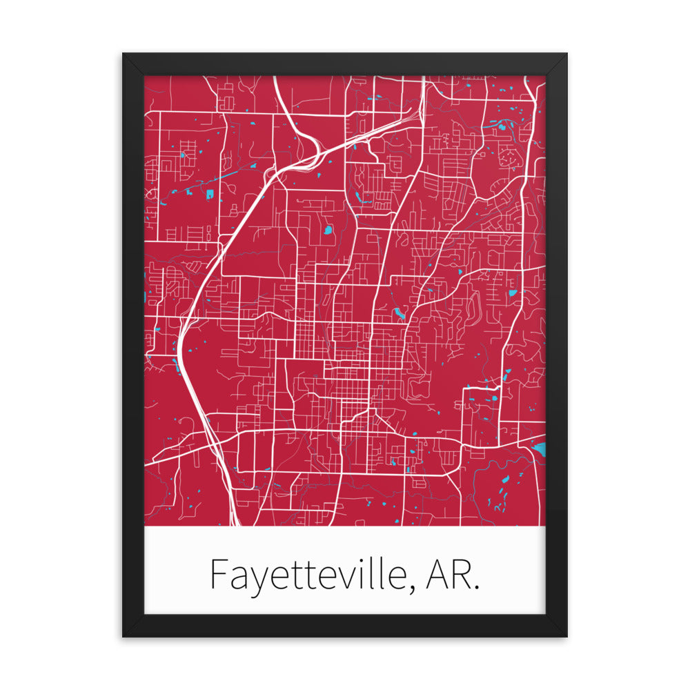 Fayetteville, AR. - Cardinal Red & White