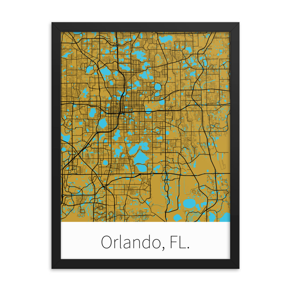 Orlando, FL. - Metallic Gold & Black