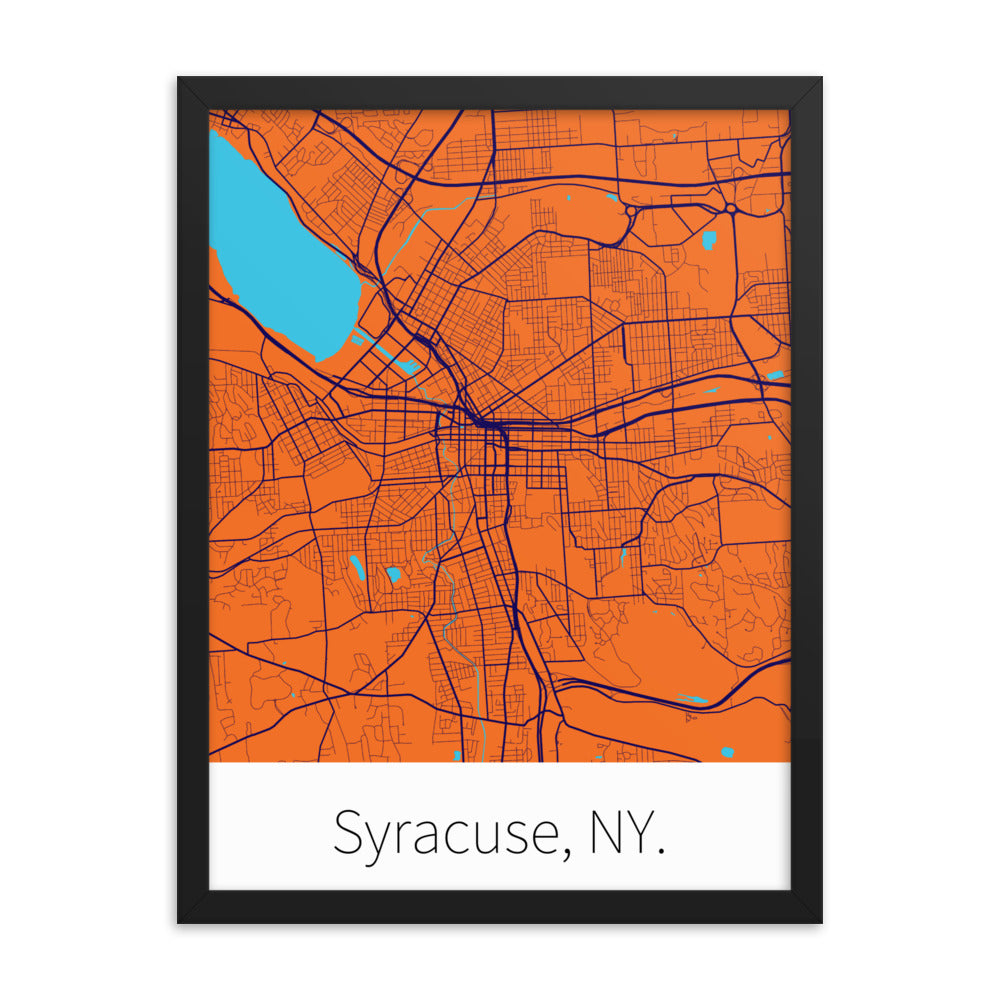 Syracuse, NY. - Syracuse Orange & Primary Blue