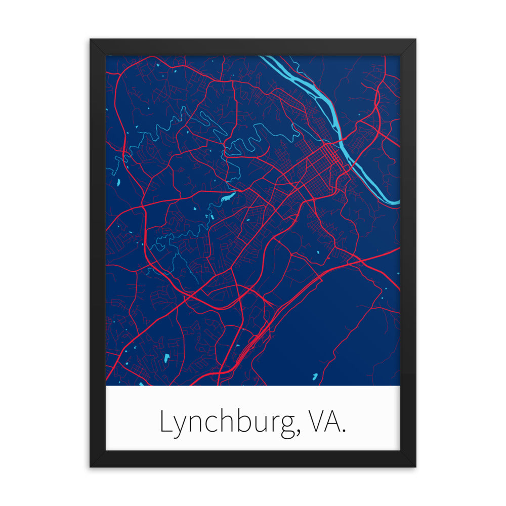 Lynchburg, VA. - Blue & Red