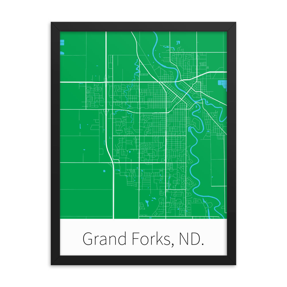 Grand Forks, ND. - UND Green & White