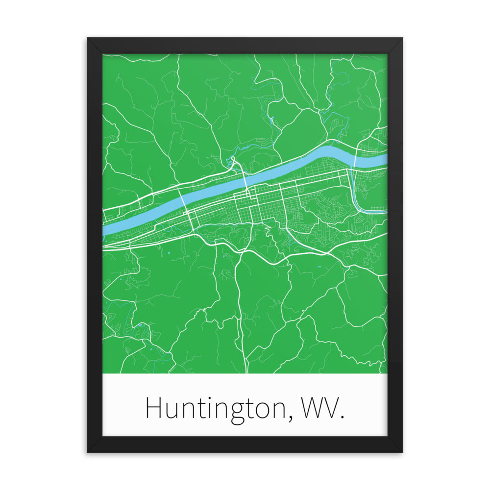 Huntington, WV. - Green & White