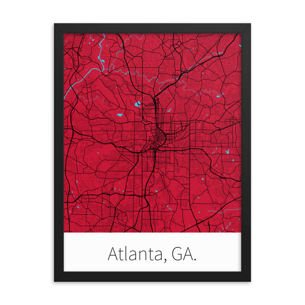 Atlanta, GA. - Red & Black