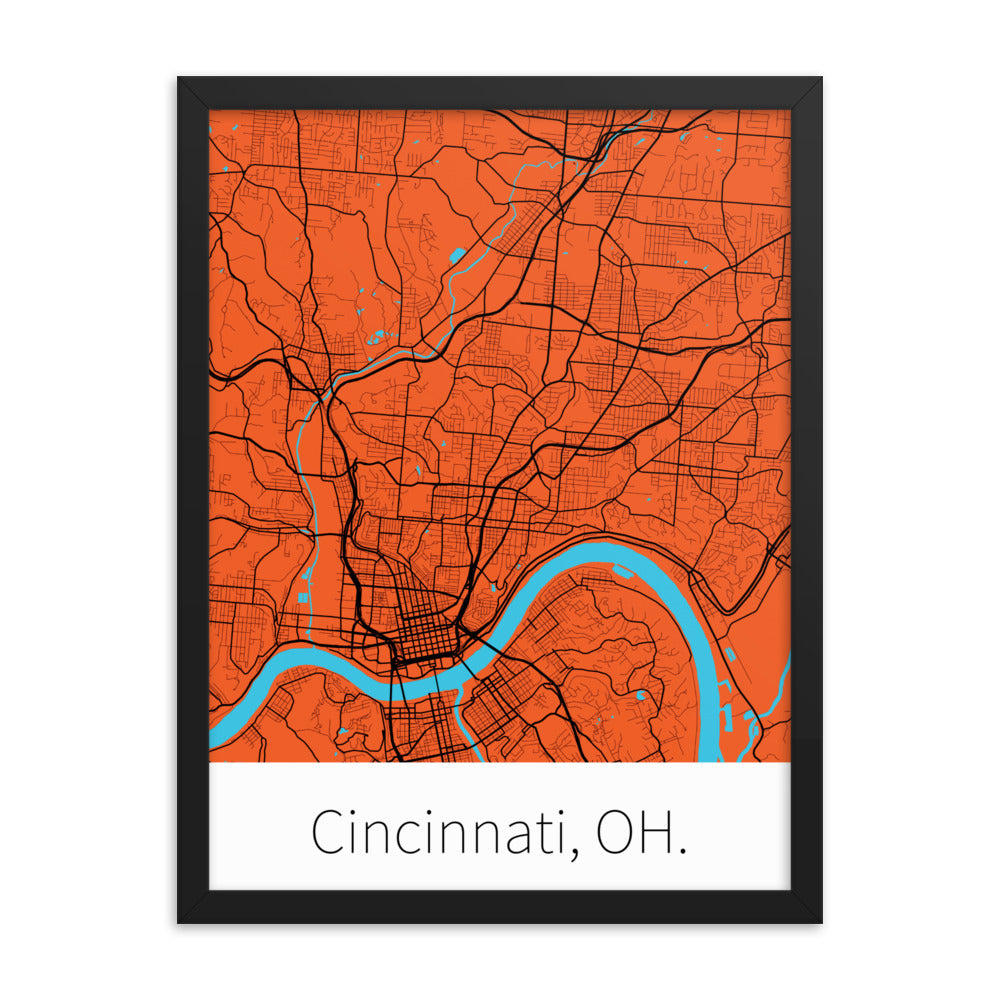 Cincinnati, OH. - Orange & Black