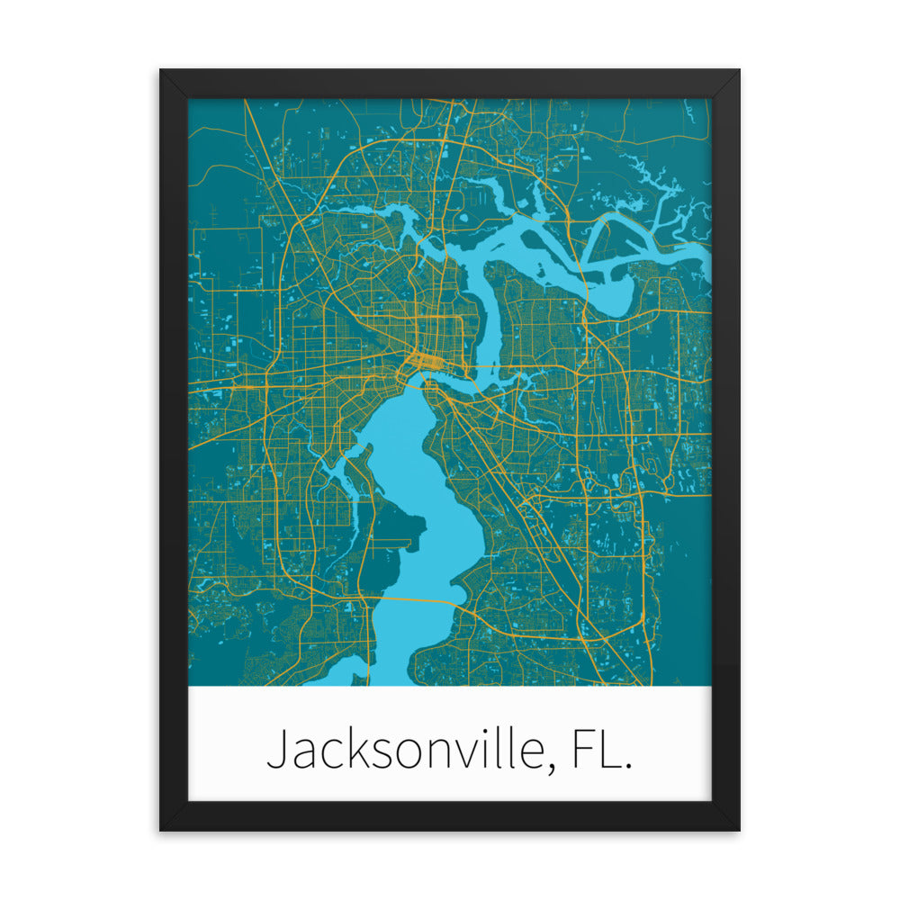 Jacksonville, FL. - Teal & Gold