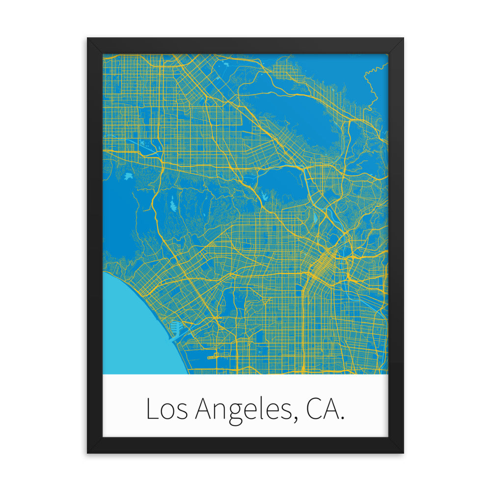 Los Angeles, CA. - Powder Blue & Sunshine Gold