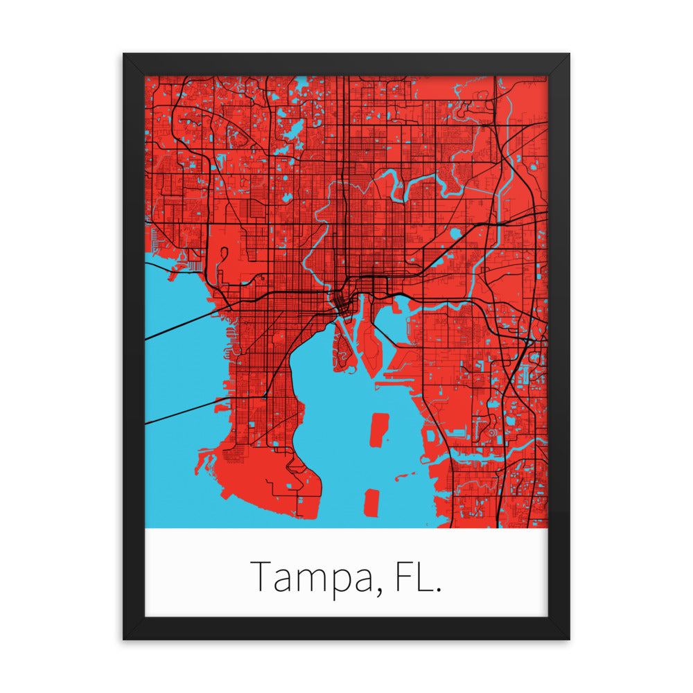 Tampa, FL. - Red & Black