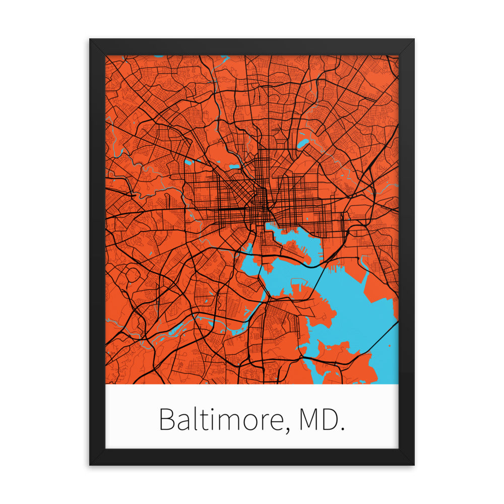 Baltimore, MD. - Orange & Black