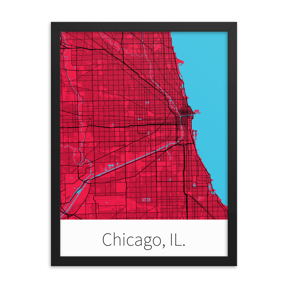 Chicago, IL. - Red & Black