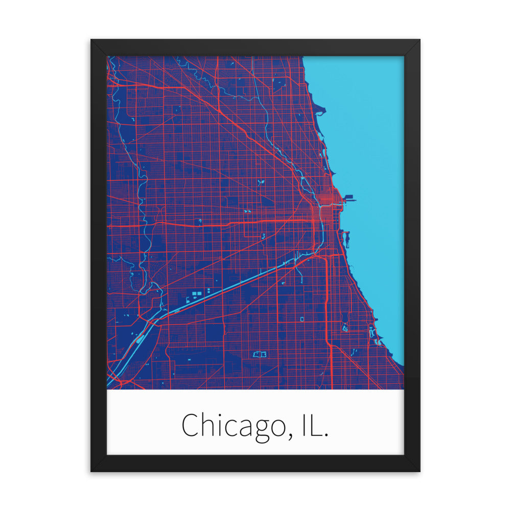 Chicago, IL. - Blue & Red