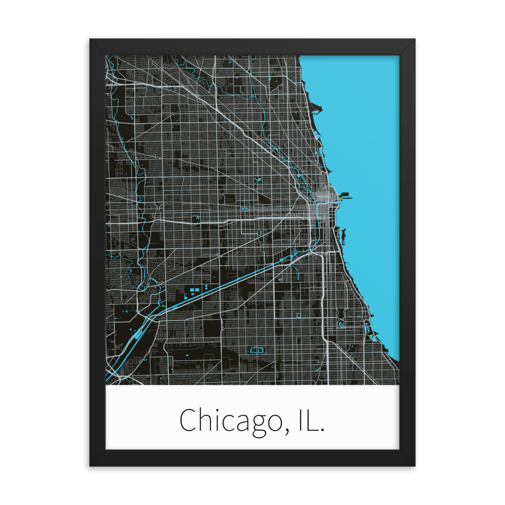 Chicago, IL. - Black & Silver