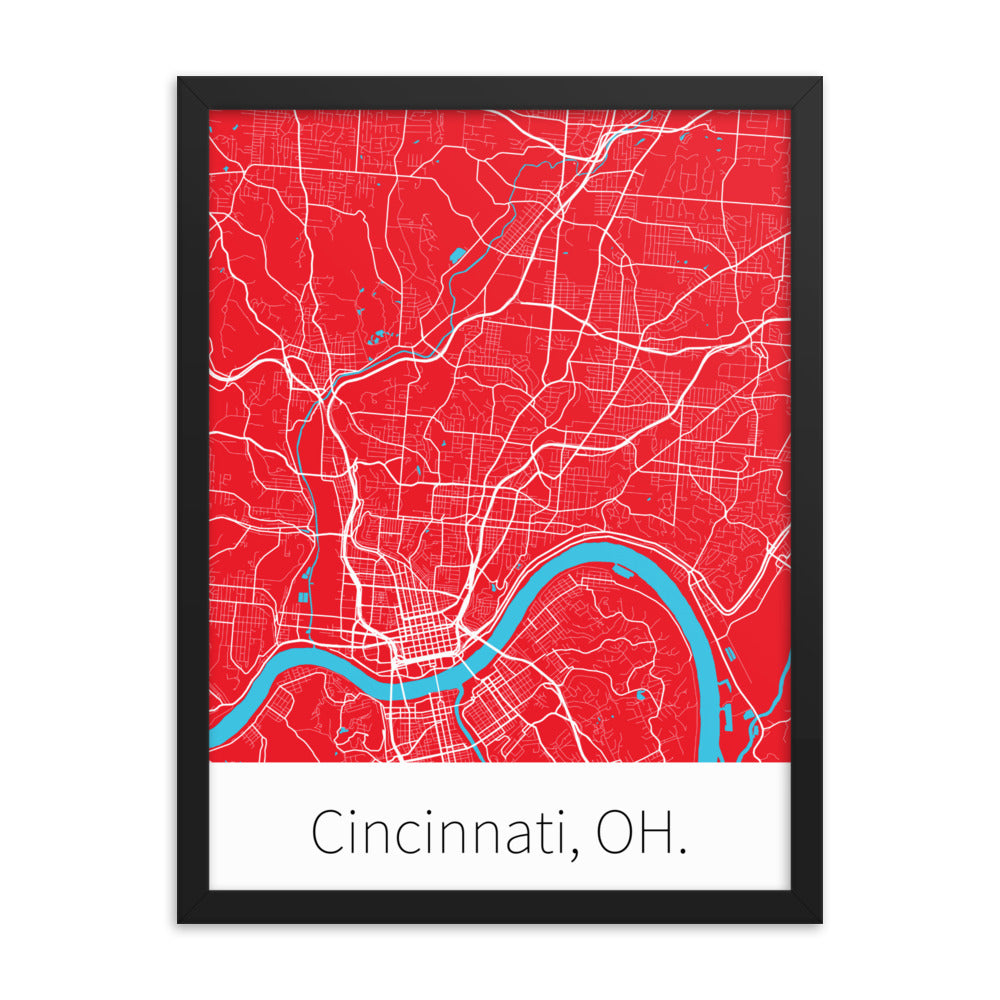 Cincinnati, OH. - Red & White