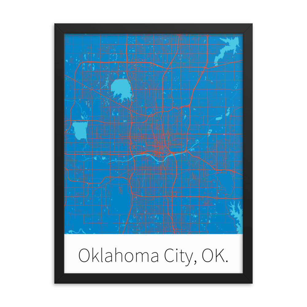 Oklahoma City, OK. - Blue & Orange