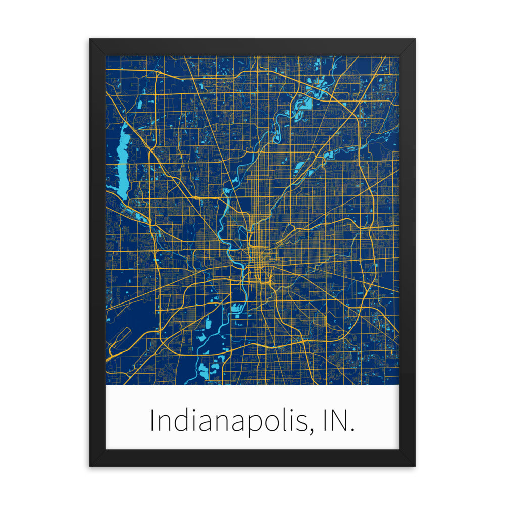 Indianapolis, IN. - Blue & Yellow