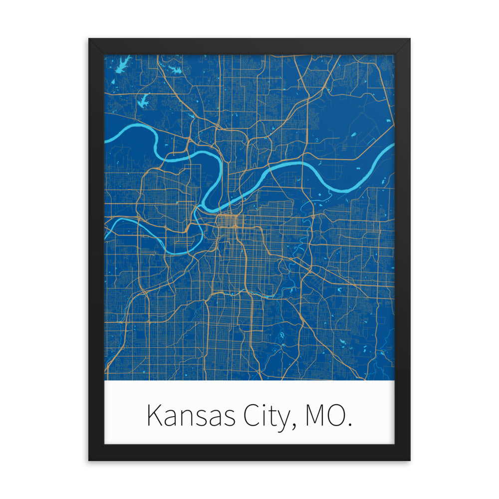 Kansas City, MO. - Royal Blue & Gold