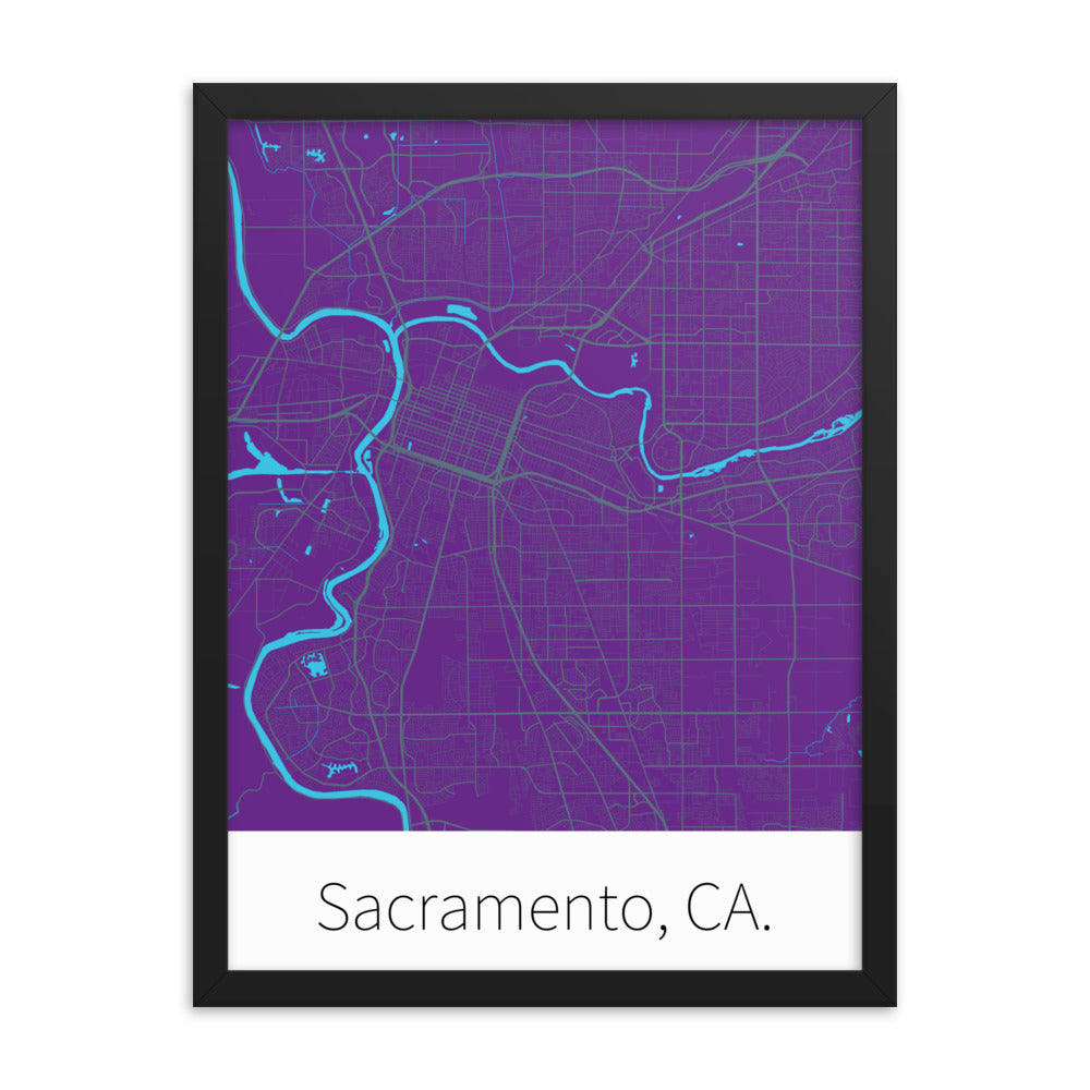 Sacramento, CA. - Purple & Gray