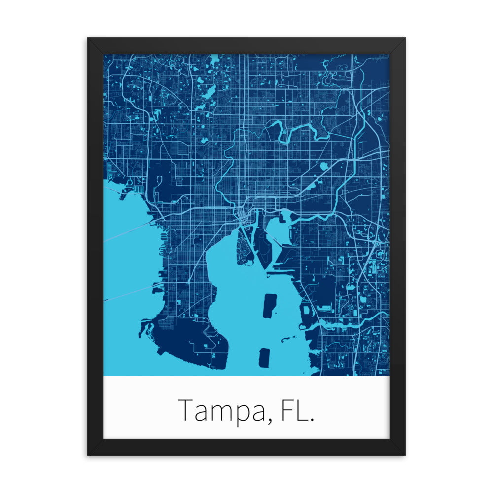 Tampa, FL. - Navy Blue & Columbia Blue