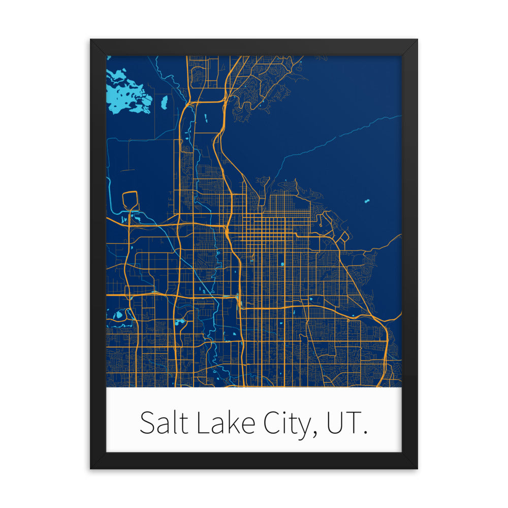 Salt Lake City, UT. - Navy & Yellow