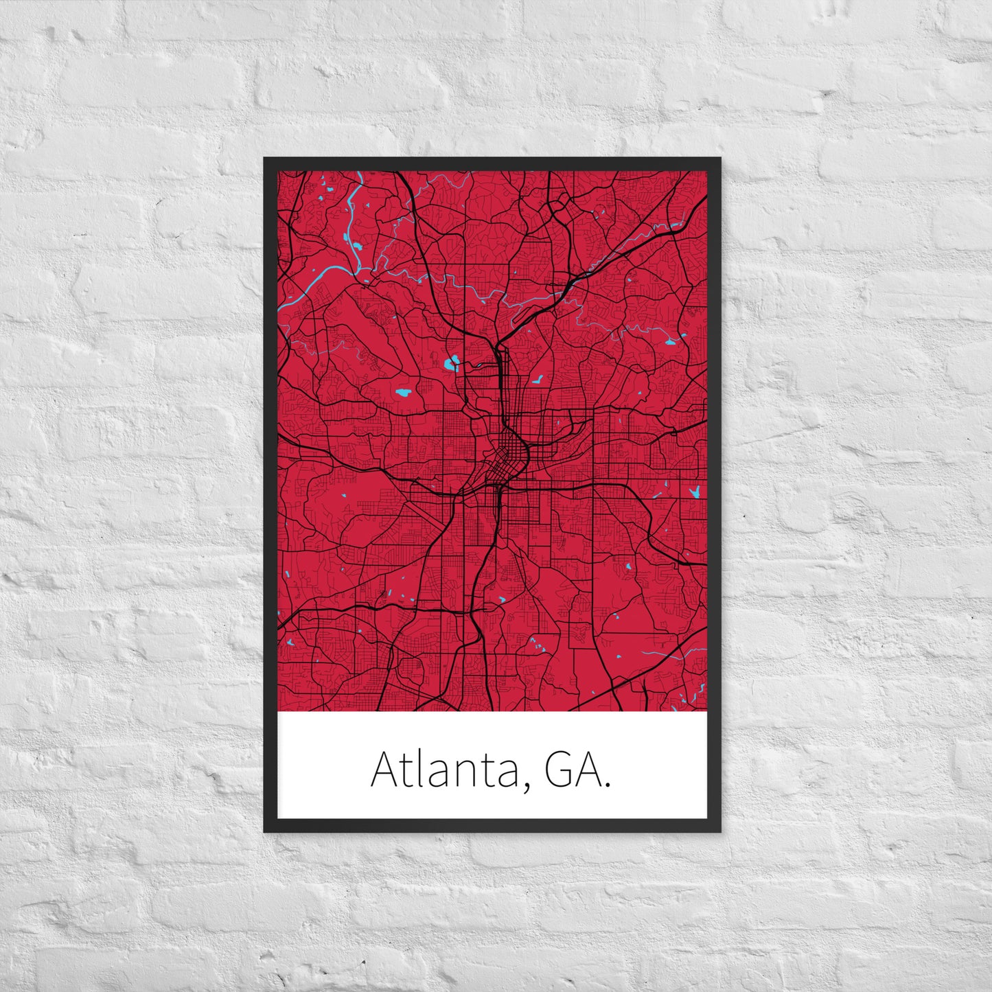 Atlanta, GA. - Red & Black