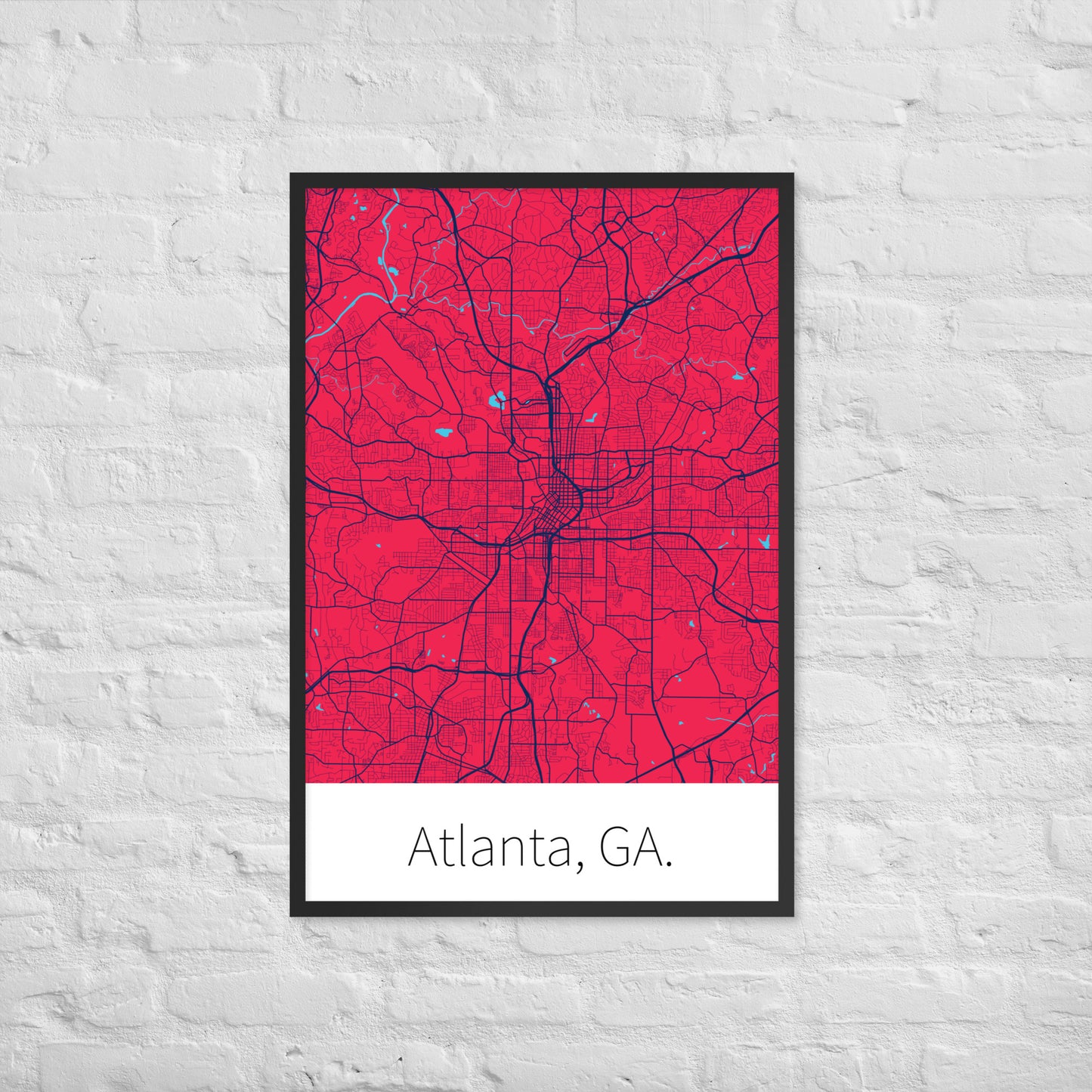 Atlanta, GA. - Scarlet & Navy