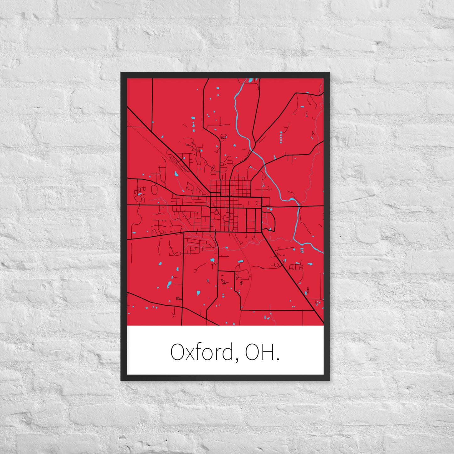 Oxford, OH. - Red & Black