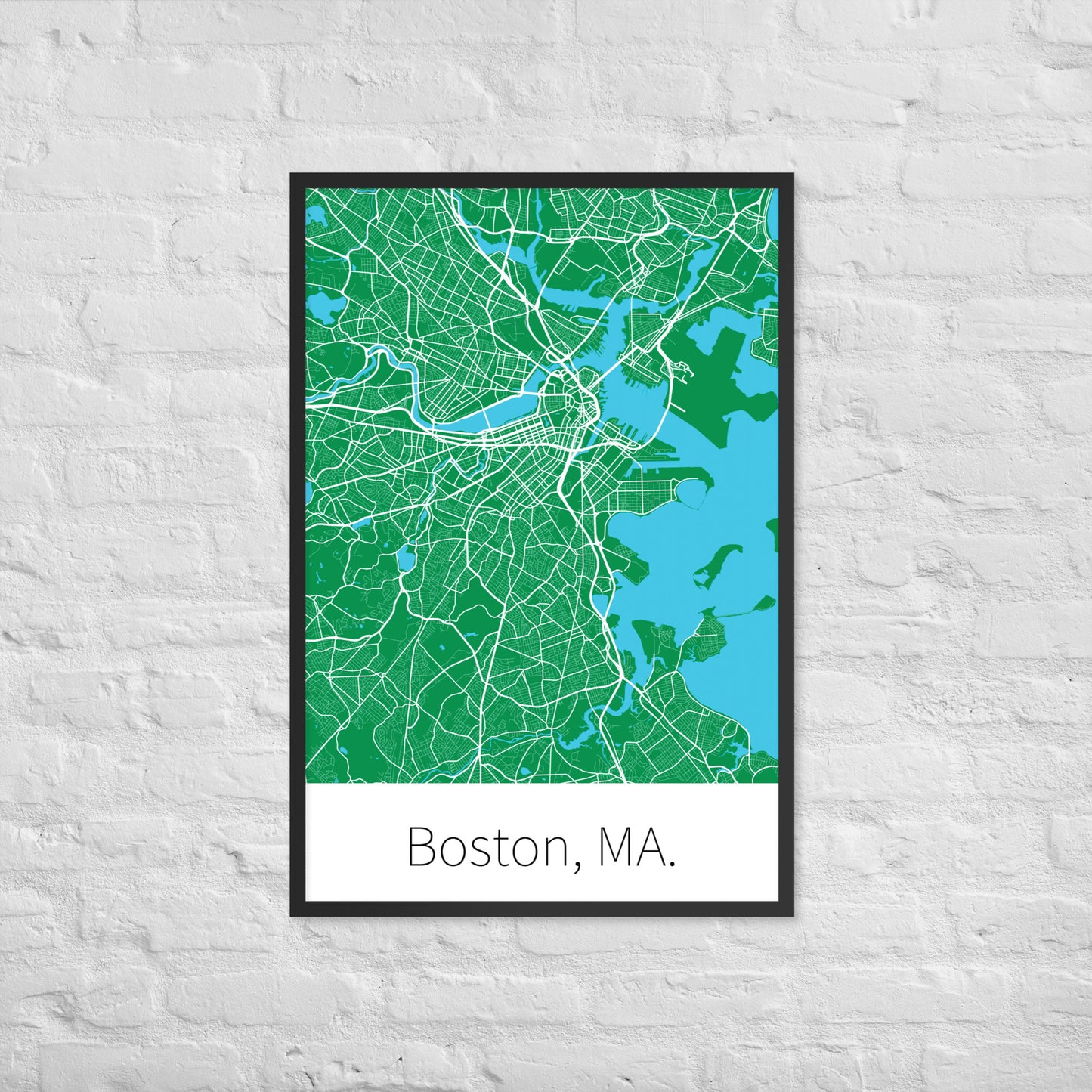 Boston, MA. - Green & White