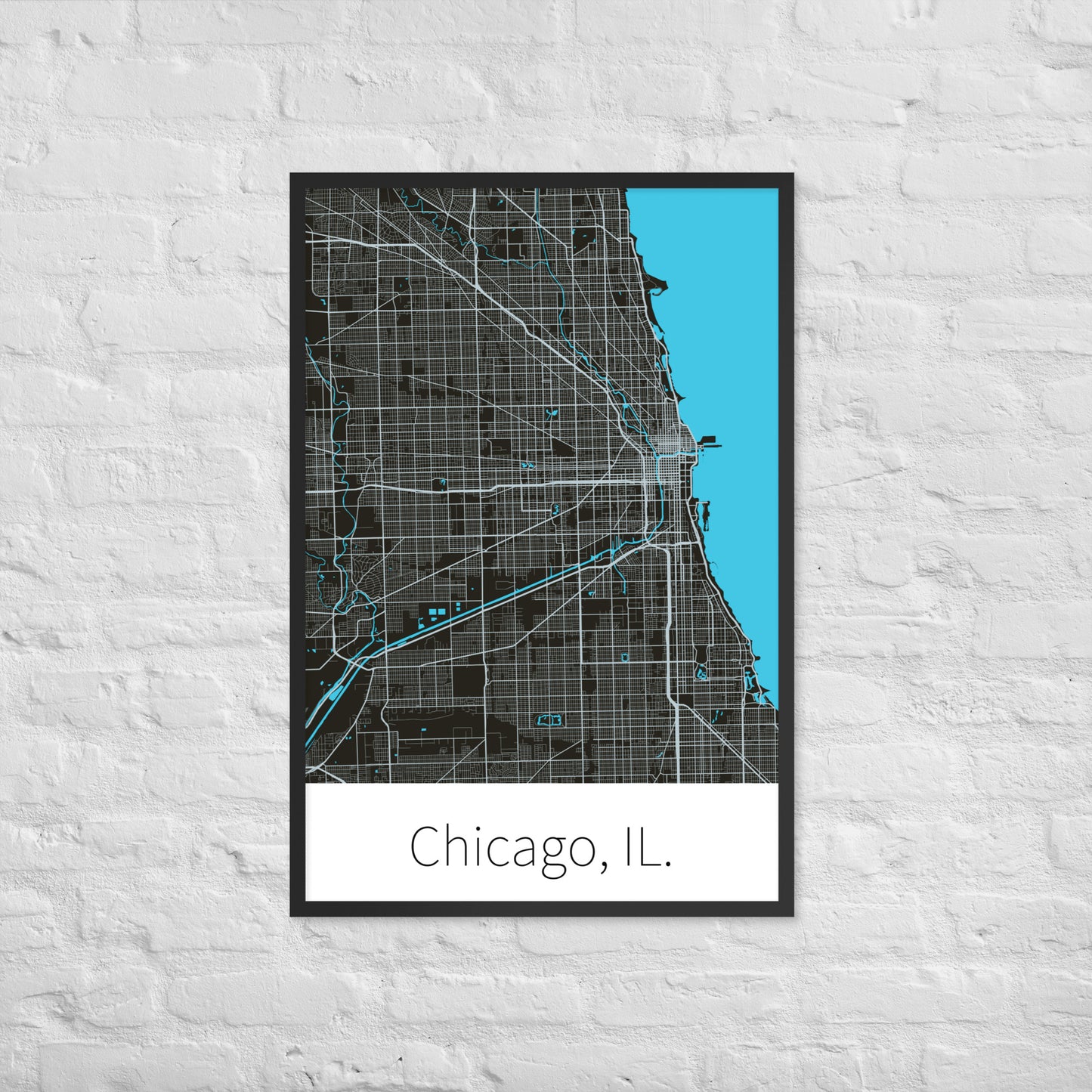 Chicago, IL. - Black & Silver