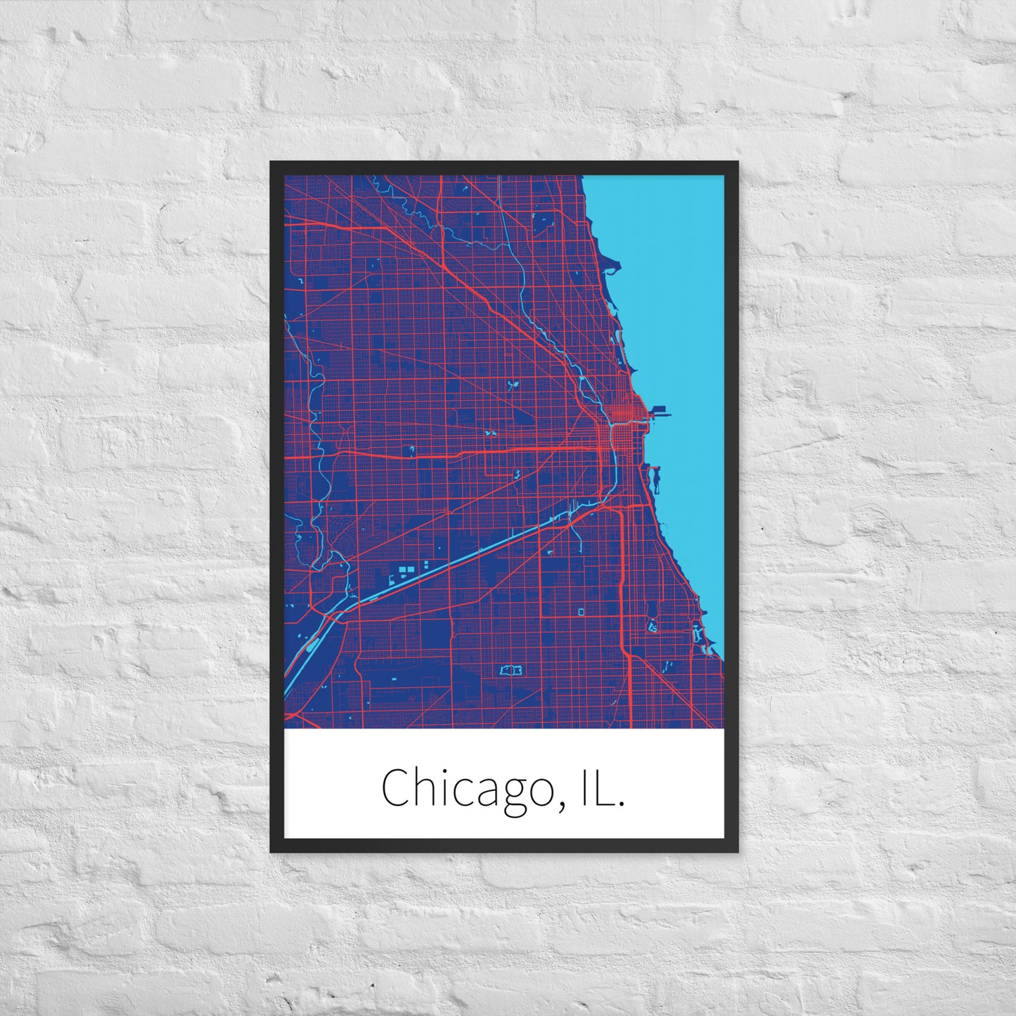 Chicago, IL. - Blue & Red