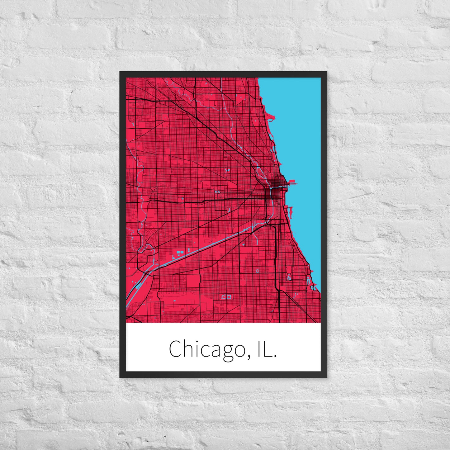 Chicago, IL. - Red & Black